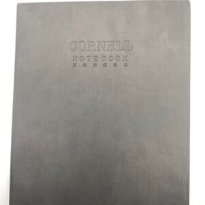 Study Cornell Notebook A4 Black Lined Pages Office Accessories Journal